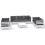 Muebles de jardín 8 pzas con cojines madera maciza de pino de vidaXL, Conjuntos de jardín - Ref: Foro24-3096263, Precio: 776,...
