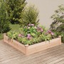 Jardinera arriate con forro madera maciza abeto 120x60x25 cm en Macetas y jardineras | Comprar online en Foru.es