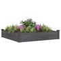 Jardinera arriate forro madera maciza abeto marrón 120x120x25cm en Macetas y jardineras | Comprar online en Foru.es