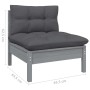 Juego de muebles de jardín 8 pzas y cojines madera maciza pino de vidaXL, Conjuntos de jardín - Ref: Foro24-3096234, Precio: ...