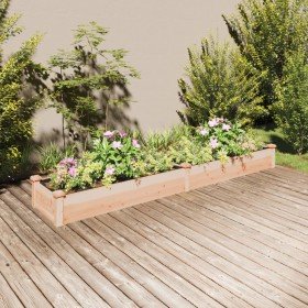 Jardinera arriate con forro madera maciza abeto 240x45x25 cm en Macetas y jardineras | Comprar online en Foru.es