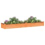 Jardinera arriate con forro madera abeto marrón 240x45x25 cm en Macetas y jardineras | Comprar online en Foru.es