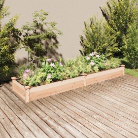 Jardinera arriate con forro madera maciza abeto 240x60x25 cm en Macetas y jardineras | Comprar online en Foru.es