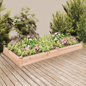 Jardinera arriate con forro madera maciza abeto 240x120x25 cm en Macetas y jardineras | Comprar online en Foru.es