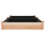 Jardinera arriate con forro madera maciza abeto 240x120x25 cm en Macetas y jardineras | Comprar online en Foru.es