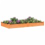 Jardinera arriate con forro madera abeto marrón 240x120x25 cm en Macetas y jardineras | Comprar online en Foru.es