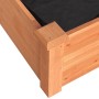 Jardinera arriate con forro madera abeto marrón 240x120x25 cm en Macetas y jardineras | Comprar online en Foru.es