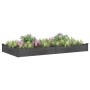 Jardinera arriate con forro madera abeto gris 240x120x25 cm en Macetas y jardineras | Comprar online en Foru.es