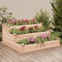 Jardinera arriate madera maciza abeto 120x120x56 cm en Macetas y jardineras | Comprar online en Foru.es