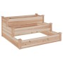 Jardinera arriate madera maciza abeto 120x120x56 cm en Macetas y jardineras | Comprar online en Foru.es
