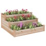 Jardinera arriate madera maciza abeto 120x120x56 cm en Macetas y jardineras | Comprar online en Foru.es