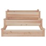 Jardinera arriate madera maciza abeto 120x120x56 cm en Macetas y jardineras | Comprar online en Foru.es