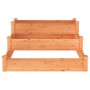 Jardinera arriate madera maciza de abeto marrón 120x120x56 cm en Macetas y jardineras | Comprar online en Foru.es