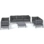Juego de muebles de jardín 8 pzas y cojines madera maciza pino de vidaXL, Conjuntos de jardín - Ref: Foro24-3096264, Precio: ...