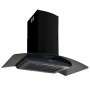 Campana extractora pared 90 cm acero inoxidable 756 m³/h negro de vidaXL, Extractores - Ref: Foro24-50706, Precio: 203,34 €, ...