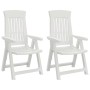 Sillas reclinables de jardín 2 unidades PP blanco en Sillas de jardín | Comprar online en Foru.es