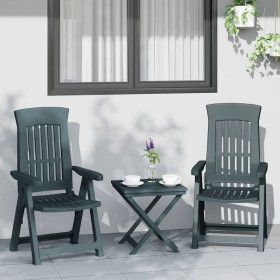 Sillas reclinables de jardín 2 unidades PP verde en Sillas de jardín | Comprar online en Foru.es