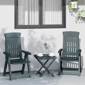 Sillas reclinables de jardín 2 unidades PP verde en Sillas de jardín | Comprar online en Foru.es