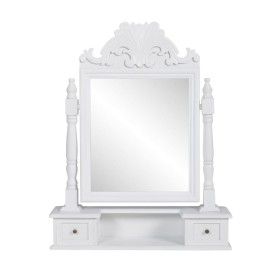 Tocador con espejo abatible rectangular de MDF de vidaXL, Tocadores para dormitorios - Ref: Foro24-60628, Precio: 76,54 €, De...