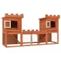 Casa grande de animales jaula conejera doble jaula de madera de vidaXL, Jaulas y habitáculos para animales pequeños - Ref: Fo...