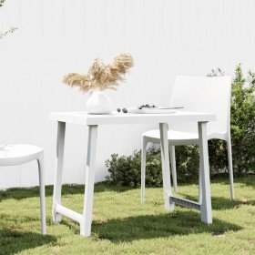 Mesa de camping con aspecto de madera PP blanco 79x56x64 cm en Mesas de jardín | Comprar online en Foru.es