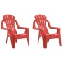 Sillas de jardín niños 2 uds aspecto madera PP rojo 37x34x44 cm en Sillas de jardín | Comprar online en Foru.es