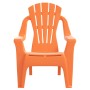 Sillas jardín niños 2 uds aspecto madera PP naranja 37x34x44 cm en Sillas de jardín | Comprar online en Foru.es