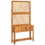 Jardinera con enrejado y estante acacia maciza 100x32x185 cm en Macetas y jardineras | Comprar online en Foru.es