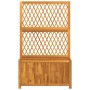 Jardinera con enrejado y estante acacia maciza 100x32x165 cm en Macetas y jardineras | Comprar online en Foru.es
