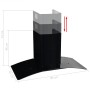 Campana extractora pared 90 cm acero inoxidable 756 m³/h negro de vidaXL, Extractores - Ref: Foro24-50706, Precio: 203,34 €, ...