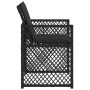 Sillas de jardín con cojines 4 unidades ratán sintético negro en Sillas de jardín | Comprar online en Foru.es