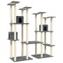 Rascador para gatos con postes de sisal gris oscuro 174 cm de vidaXL, Mobiliario para gatos - Ref: Foro24-171535, Precio: 148...
