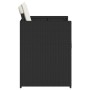 Sillas de jardín con cojines 4 unidades ratán sintético negro en Sillas de jardín | Comprar online en Foru.es