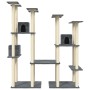 Rascador para gatos con postes de sisal gris oscuro 174 cm de vidaXL, Mobiliario para gatos - Ref: Foro24-171535, Precio: 148...