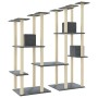 Rascador para gatos con postes de sisal gris oscuro 174 cm de vidaXL, Mobiliario para gatos - Ref: Foro24-171535, Precio: 148...