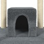 Rascador para gatos con postes de sisal gris oscuro 174 cm de vidaXL, Mobiliario para gatos - Ref: Foro24-171535, Precio: 148...