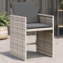 Sillones de jardín con cojines 4 uds ratán sintético gris claro en Sillas de jardín | Comprar online en Foru.es