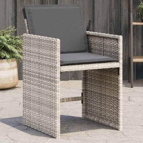 Sillones de jardín con cojines 4 uds ratán sintético gris claro en Sillas de jardín | Comprar online en Foru.es