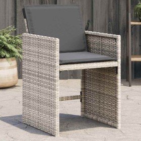 Sillones de jardín con cojines 4 uds ratán sintético gris claro en Sillas de jardín | Comprar online en Foru.es