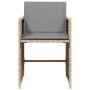 Sillones jardín con cojines 4 uds ratán sintético beige mezcla en Sillas de jardín | Comprar online en Foru.es