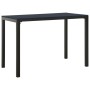 Set de comedor de jardín 3 pzas acero y WPC negro de vidaXL, Conjuntos de jardín - Ref: Foro24-317139, Precio: 214,36 €, Desc...