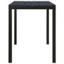 Set de comedor de jardín 3 pzas acero y WPC negro de vidaXL, Conjuntos de jardín - Ref: Foro24-317139, Precio: 214,36 €, Desc...