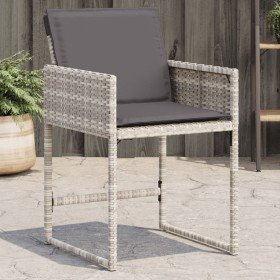 Sillones de jardín con cojines 4 uds ratán sintético gris claro en Sillas de jardín | Comprar online en Foru.es