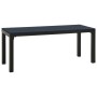 Set de comedor de jardín 3 pzas acero y WPC negro de vidaXL, Conjuntos de jardín - Ref: Foro24-317139, Precio: 214,36 €, Desc...