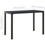 Set de comedor de jardín 3 pzas acero y WPC negro de vidaXL, Conjuntos de jardín - Ref: Foro24-317139, Precio: 214,36 €, Desc...