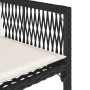 Sillas de jardín con cojines 4 unidades ratán sintético negro en Sillas de jardín | Comprar online en Foru.es