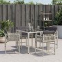Sillones de jardín con cojines 4 uds ratán sintético gris claro en Sillas de jardín | Comprar online en Foru.es