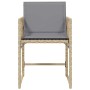 Sillones jardín con cojines 4 uds ratán sintético beige mezcla en Sillas de jardín | Comprar online en Foru.es
