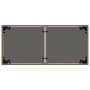 Mesa de jardín superficie de vidrio ratán PE gris 115x54x74 cm en Mesas de jardín | Comprar online en Foru.es