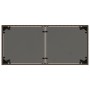 Mesa de jardín superficie vidrio ratán PE marrón 115x54x74 cm en Mesas de jardín | Comprar online en Foru.es